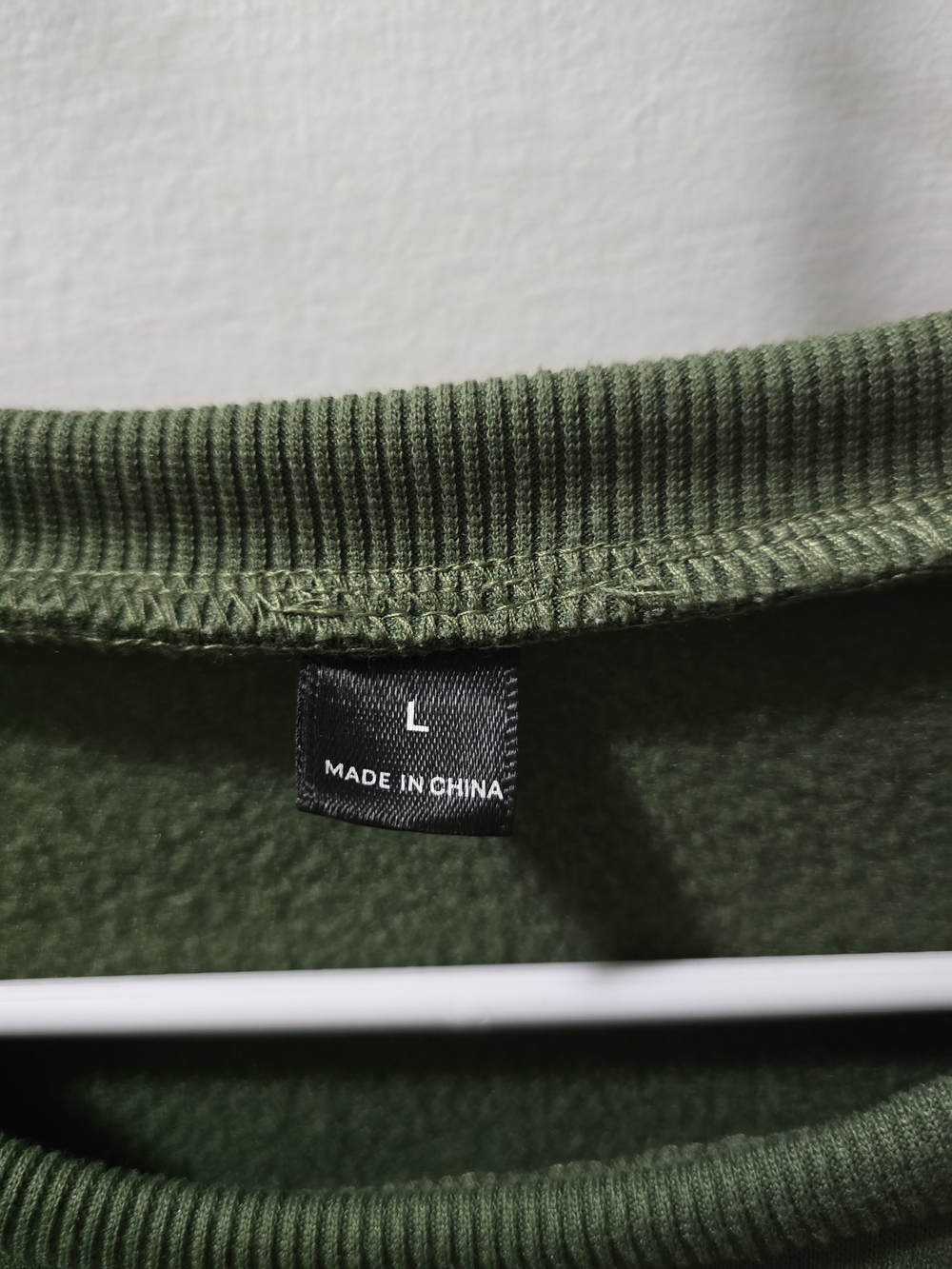 Olive Green Embroidered Mushroom Sweatshirt - Picture 3 of 3